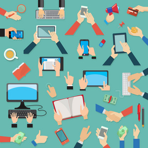 人類的鼻子電子產(chǎn)品 機械設(shè)備中的漫畫創(chuàng)意